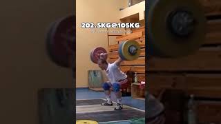 RAW POWER: Klokov Snatches 202.5kg! 🏋️‍♂️💥​#iwf #Weightlifting #Olympiclifting #Klokov #Strength