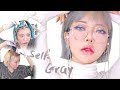 [ENGcc]셀프탈색하고 애쉬그레이 염색하기 (with크리미헤어블리치 &amp; 이벤트 있어요!) ㅣgray hair dye &amp; makeup