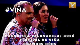 grandes dúos miguel bosé francisca valenzuela morena mía festival de viña del mar