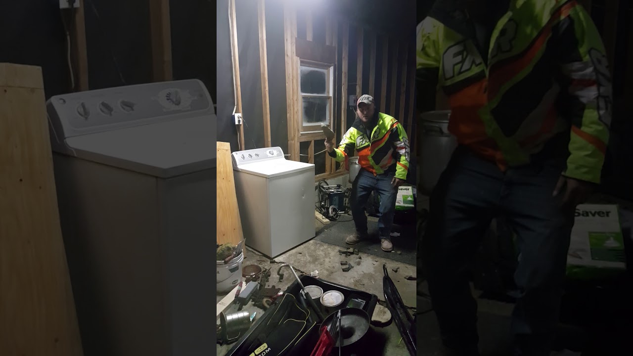 THROWING A BRICK IN WASHER brick in washer YouTube
