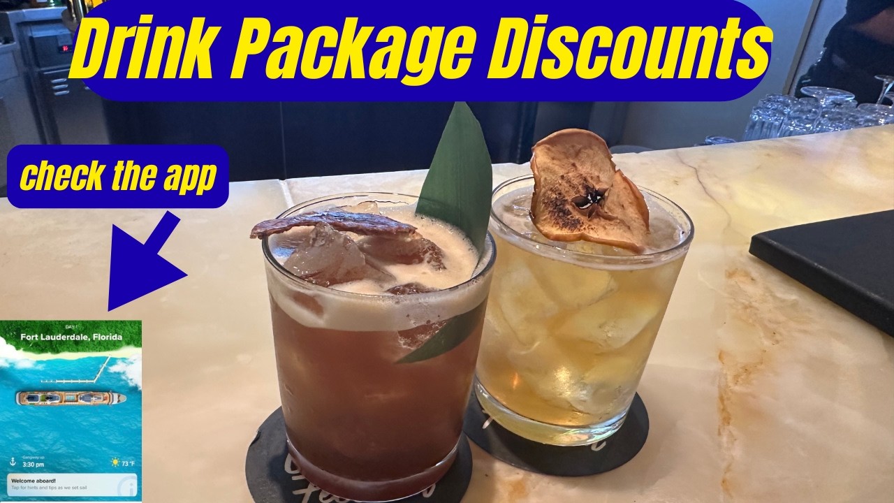 Celebrity drink package discounts, what to look for after you book