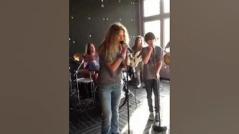 Naomi Nicholas playing with Danny Carey of tool