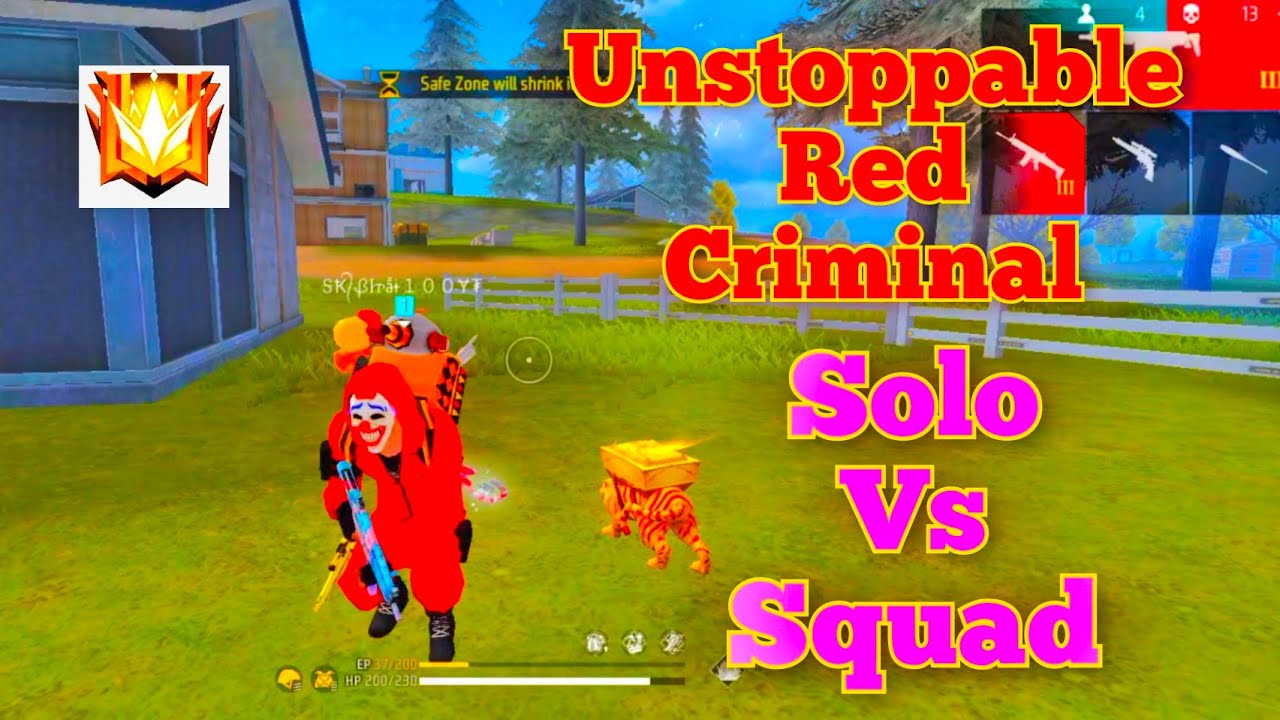 Unstoppable Red Criminal Solo vs Squed  