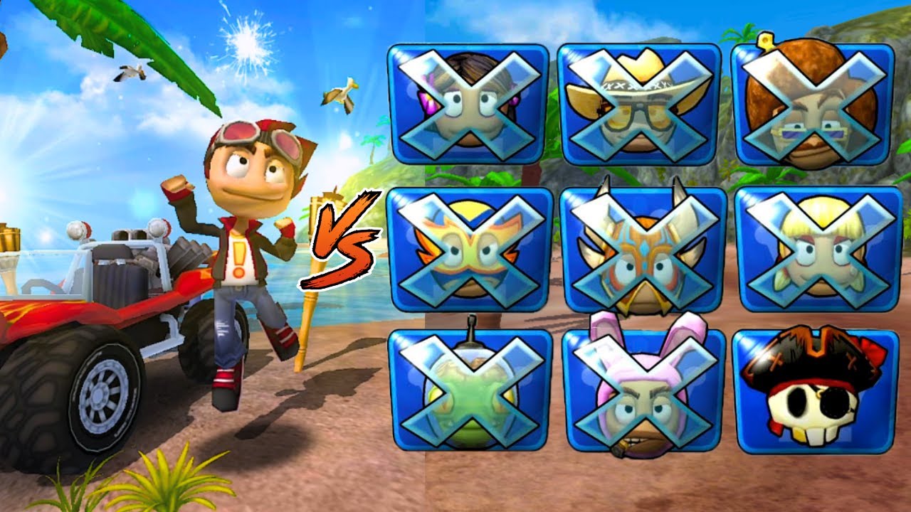 😱 REZ vs TODOS LOS JEFES DE BEACH BUGGY RACING