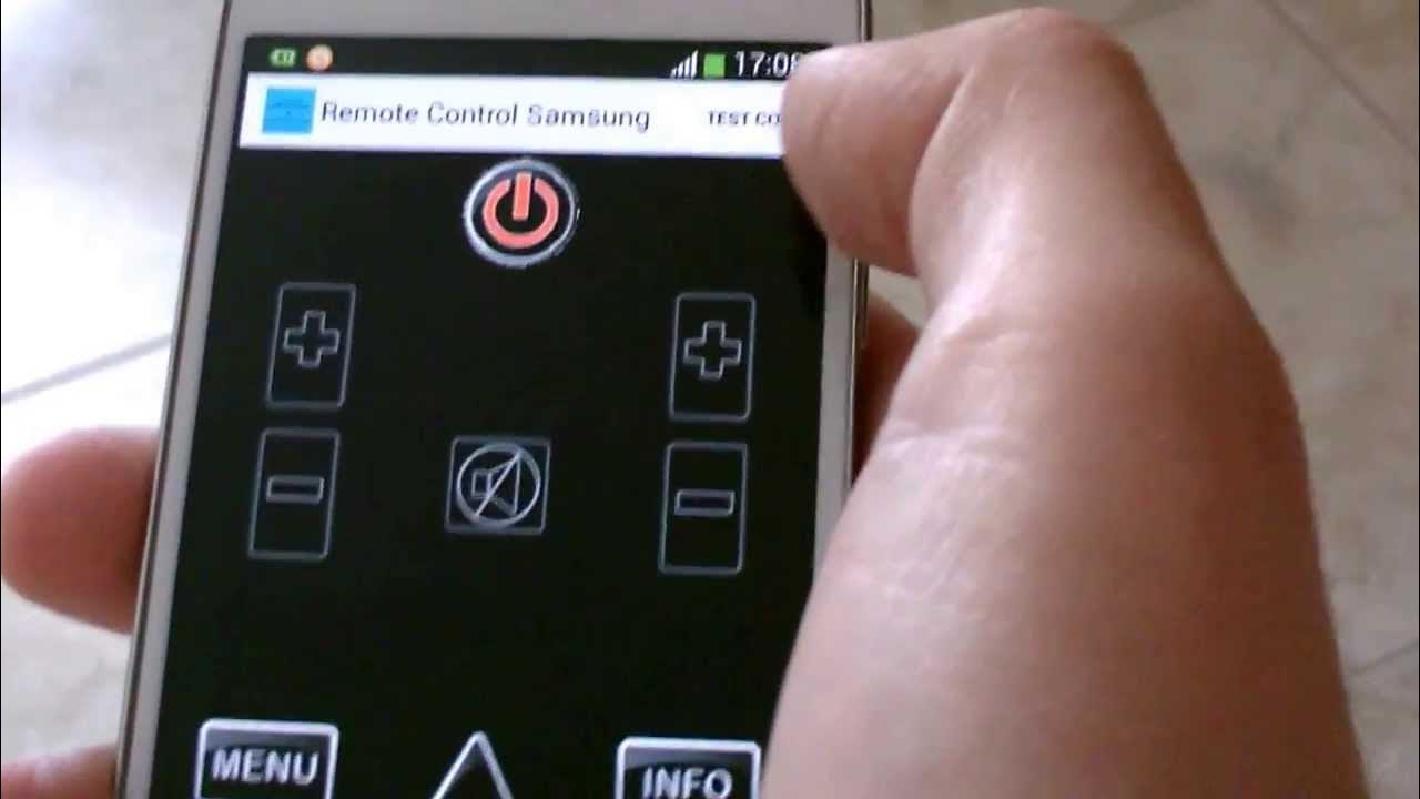 Samsung Universal Remote Control IR blaster Android application