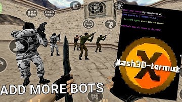 Termux-xash3D How to add more Bots on your server | cs1.6 android