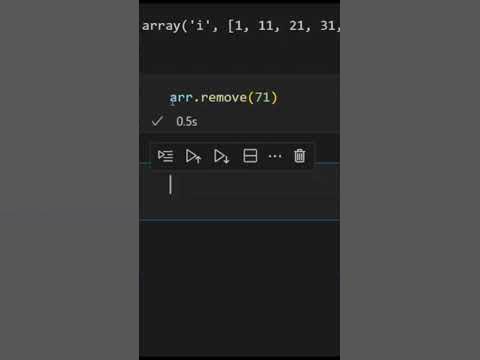 Remove function in python arrays! #python #arrays - YouTube image.