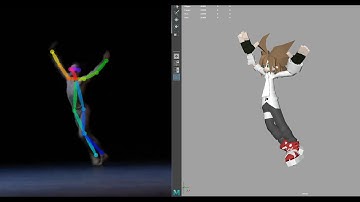 OpenPose(OpenMMD) to Maya. How to get animation from video