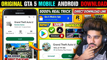 Install and Play GTA 5 on Any Android Smartphone right now | How to Play GTA 5 on Android Smartphone