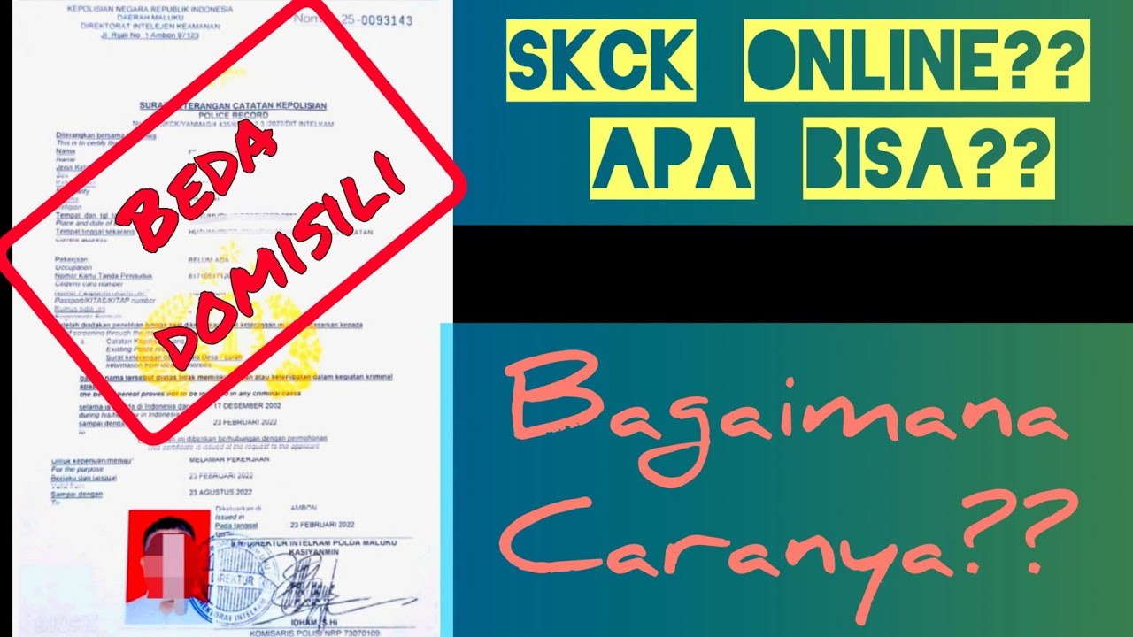Membuat SKCK online beda domisili 