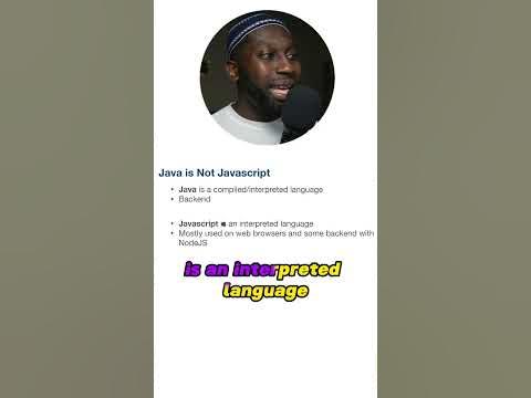Java is NOT JavaScript - YouTube