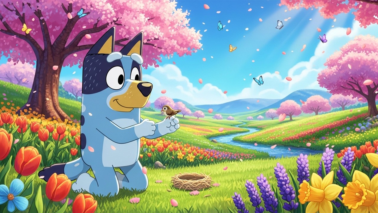 🐦 Bluey’s Spring Bird Moment 🌸 Cozy Lofi for Relax & Study 🎧🌿 - YouTube