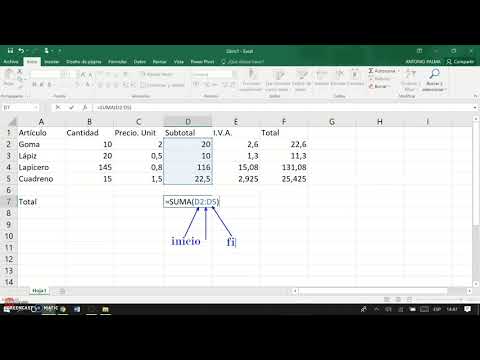 Cómo calcular subtotales condicionales en una hoja de ingresos de Excel - Video