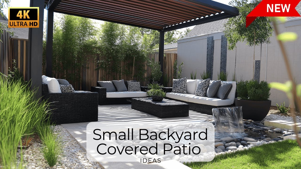 Stylish and Functional Small Backyard Covered Patio Ideas! - YouTube