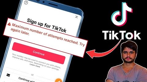 Maximum Number Of Attempts Reached Try Again Tiktok|How To Solve Tiktok Maximum Number Of Attempts