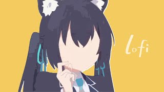 Midsummer  Cat  Blue Archive Chill U0026 Blue  For Resting Studying