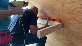 Shelves in Trailer using OSB and 2x4s