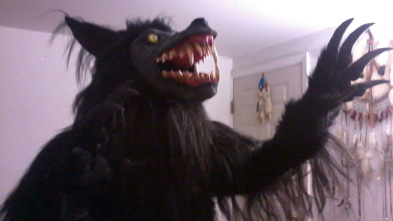  Werewolf Costume Creepy Werewolf Ripping Off Premium T