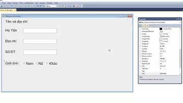 Visual basic | VB Bài 4 (P5): Các đối tượng thường dùng trong VB, đối tượng  GroupBox, RadioButton..