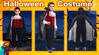 EOZY Kids Boys Halloween Vampire Costume Kids Role Play Dress Up Halloween Party