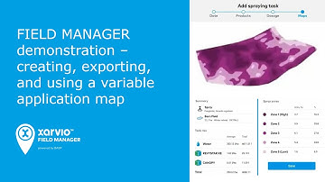 FIELD MANAGER Live Demo: creating, exporting, and using a variable application map