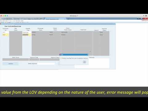 Oracle EBS R12 Custom User Management PB User Activate and Deactivate 05 of 15