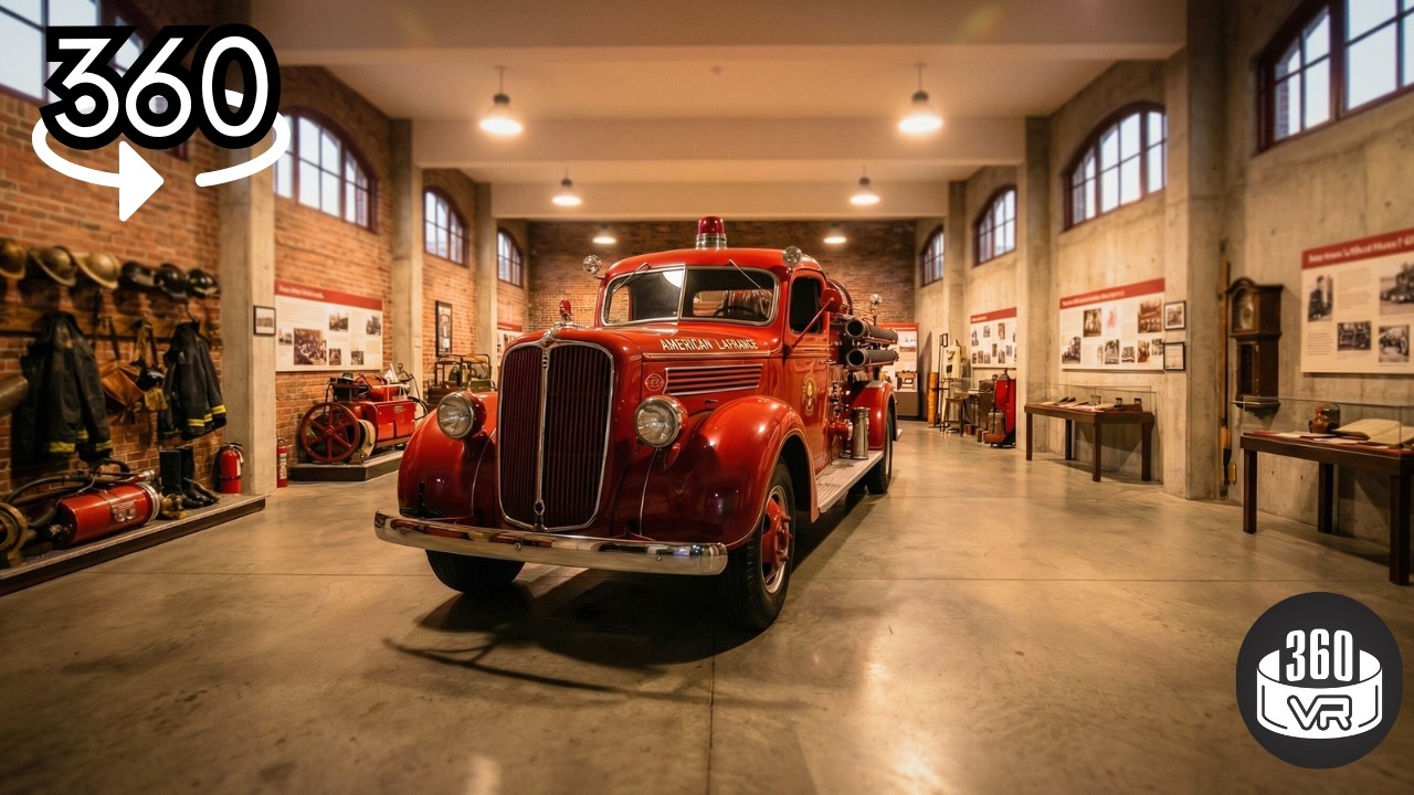 You Are Inside a Firefighting Museum | 360° VR Experience 4K