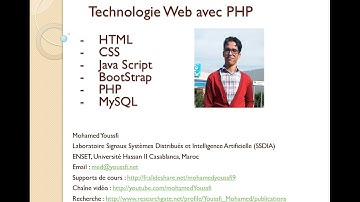 Part 3  Technologie Web avec PHP HTML BootStrap PHP MySQL Autentification M Youssfi