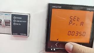 Circutor Cvm-C10 Ct Ratio Setting At Lt Side