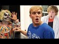 CLOWN PRANK ON JAKE AND LOGAN (freaked out)