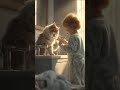 Fluffy Cat Supervises Baby’s Toothbrushing Time! 😹