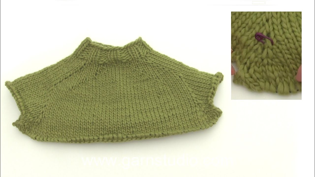 How to increase for the yoke for a garment with a saddle shoulder YouTube