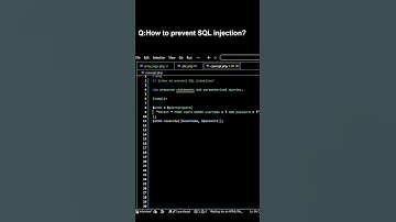 How to Prevent SQL Injection | #Shorts  #Programming #mysql  #sql