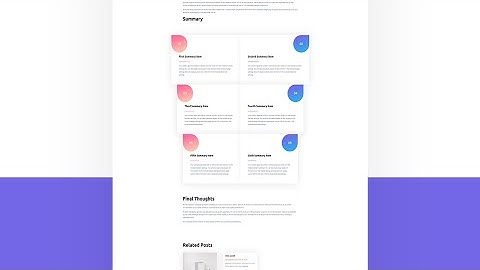 How to Include a Summary Box Divi Layout Block in Your Gutenberg Post