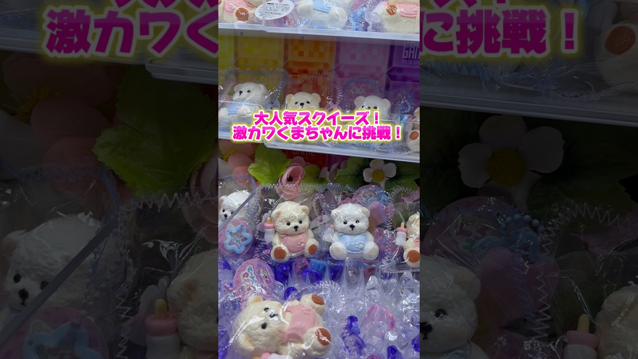 大人気スクイーズ！激カワくまちゃんに挑戦！ #スクイーズ