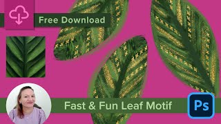 Illustrate a fast & fun leaf motif w/ only 3 Photoshop brushes!