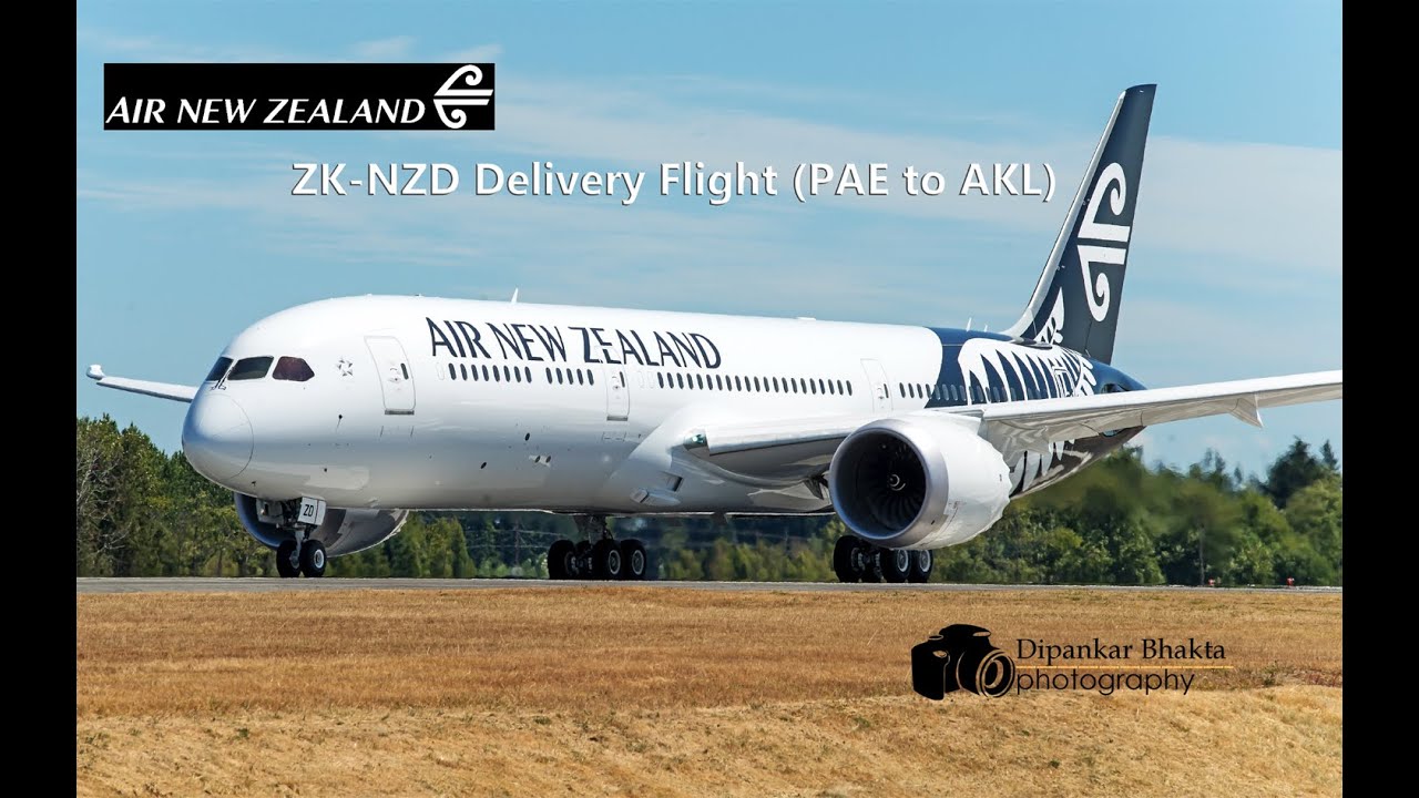 ZK-NZD (boeing 2nd -9 test aircraft) Air New Zealand 787-9 delivery Full-PAE to Auckland Intl