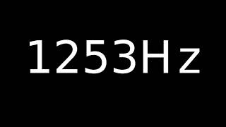 Speaker Sound Test 1253Hz