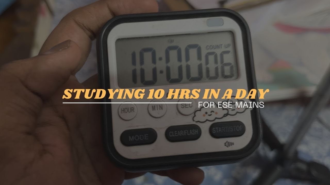 10 hrs Study Vlog | T-118 | UPSC ESE MAINS 2026 