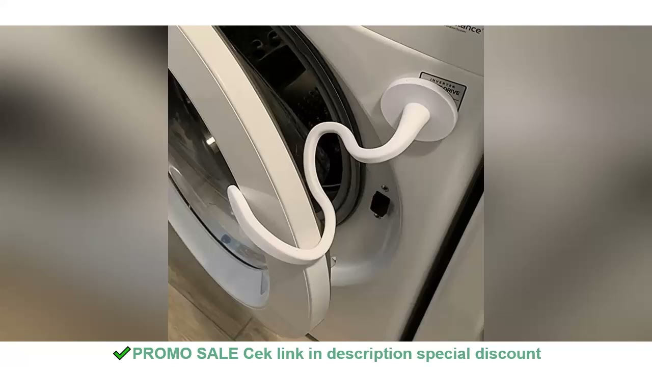 Magnetic Washer Door Prop-Stabilizer for Front Load Machines-Easy-Install, Flex Design-Fits Most Was