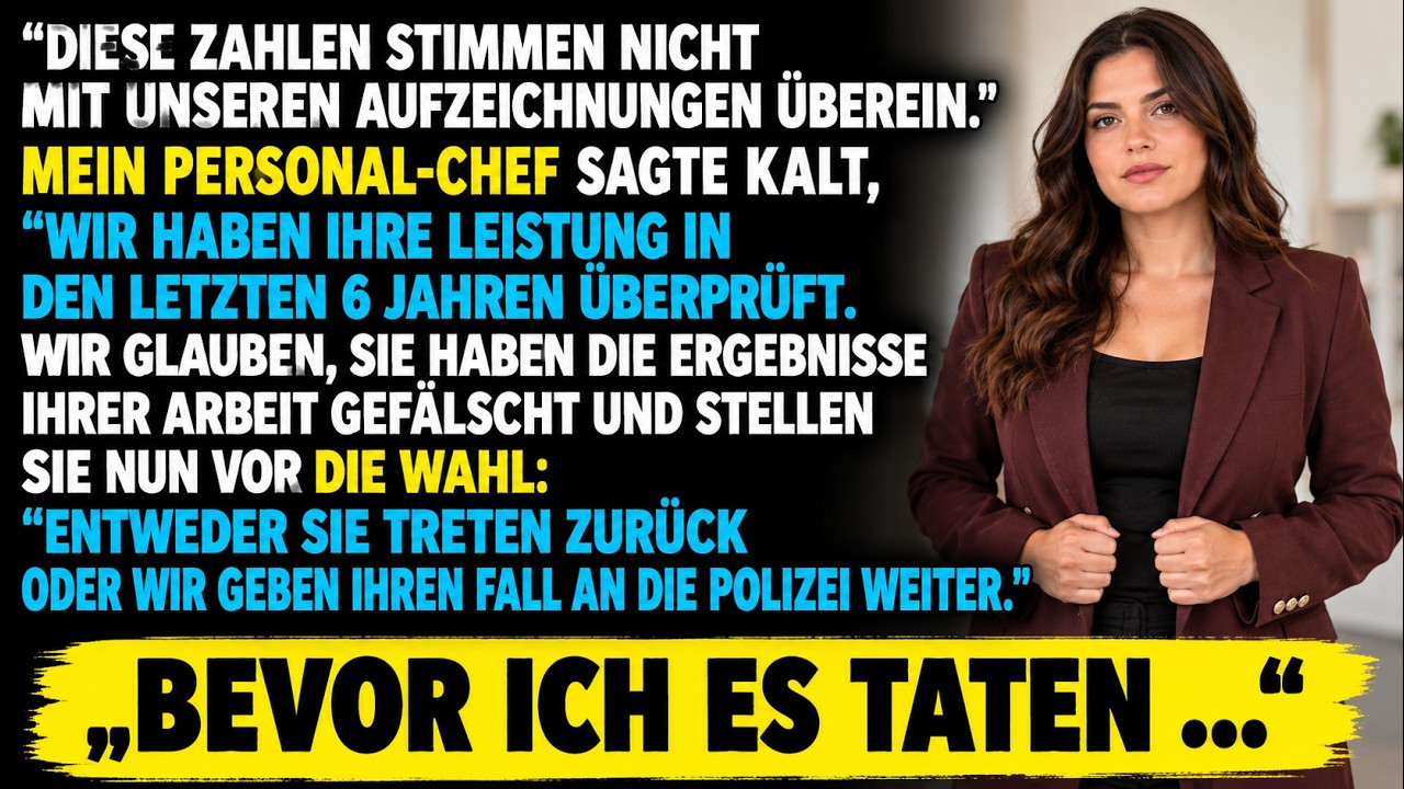 Ich saß sieben Jahre in diesem Konferenzraum, und plötzlich legte man mir einen silbernen Kugelschreiber hin. Mein neuer Chef warf mir vor, Berichte manipuliert zu haben, lächelte dabei mit...