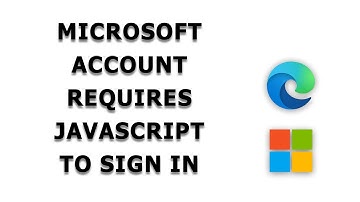 How To Allow JavaScript So You Can Sign In With Your Microsoft Account