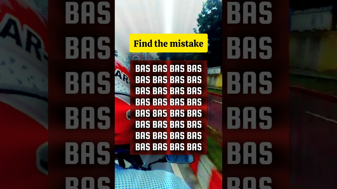 Find the mistake | 