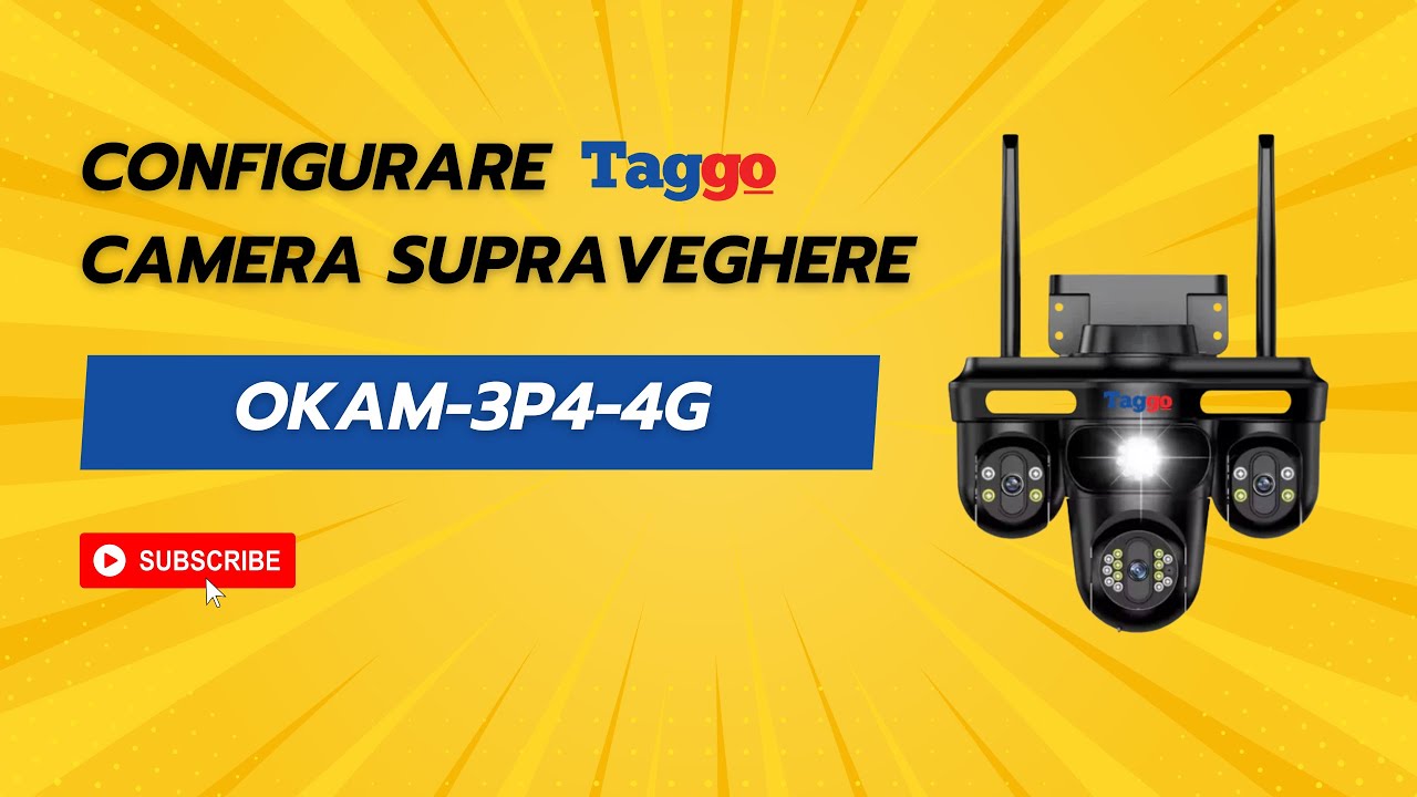 Configurarea Camerei OKAM-3P4-4G, Crocodil, Conexiune 4G, 3 Lentile, 12 MP, Vedere Panoramica