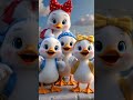 3 Cute Ducks Talking About Homework 🦆📚 | Funny Kids Video
