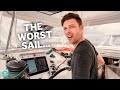 BEATING UPWIND ON A CATAMARAN