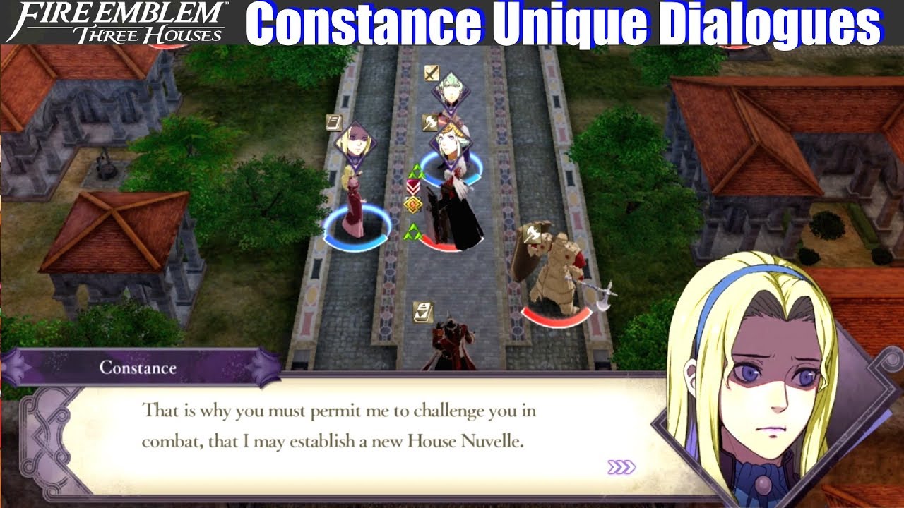 Fire Emblem Three Houses Constance S Support Fe3h Constance Vs Edelgard Unique Dialogues Fire Emblem Three Houses Youtube