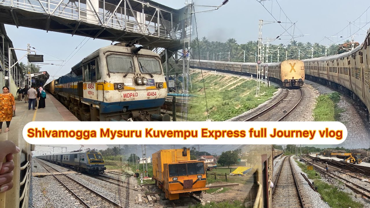 Talguppa Mysuru Kuvempu Express full Journey vlog till Akkiheballu 16221