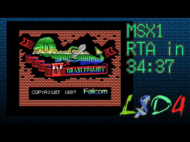 ドラゴンスレイヤー MSX MSX版ドラゴンスレイヤーやってみる - YouTube