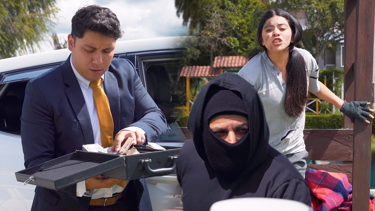 Vagabunda evitó que le quiten el dinero a un millonario y él le cambio la vida